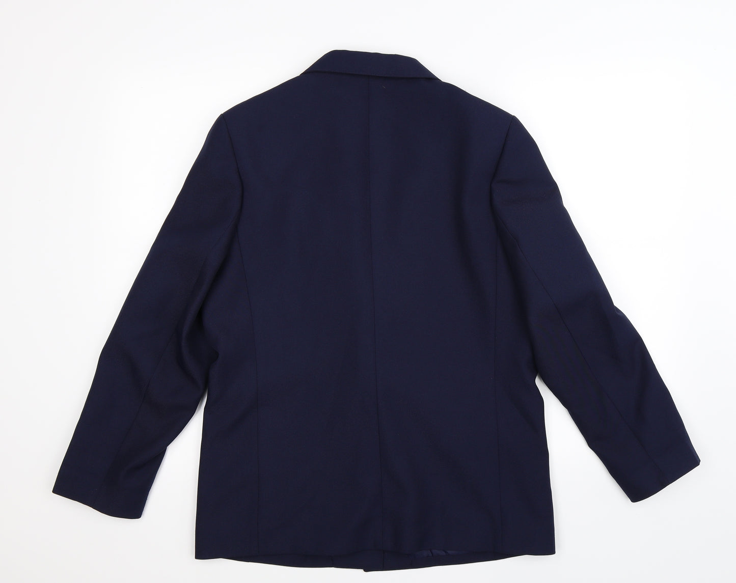 Preworn Womens Blue   Jacket Suit Jacket Size 12