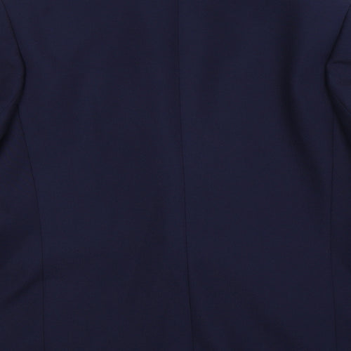 Preworn Womens Blue   Jacket Suit Jacket Size 12