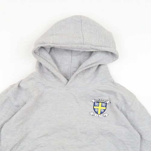 Just Hoods Boys Grey  Jersey Pullover Hoodie Size 12-13 Years  - Durham