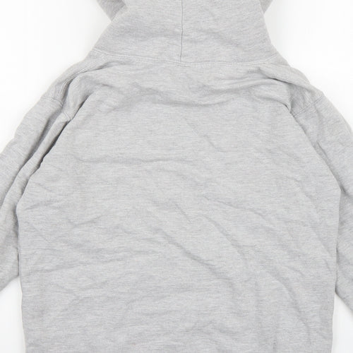 Just Hoods Boys Grey  Jersey Pullover Hoodie Size 12-13 Years  - Durham