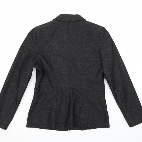 OPUS Womens Black  Rayon Jacket Blazer Size 10