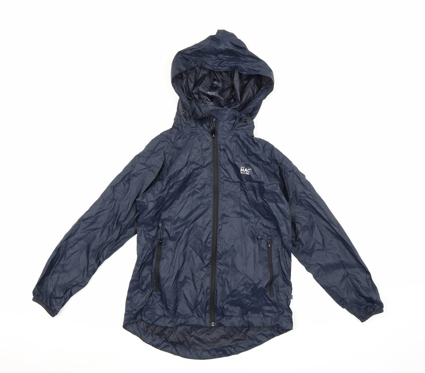 Mac in a Sac Boys Blue   Rain Coat Coat Size 11-12 Years