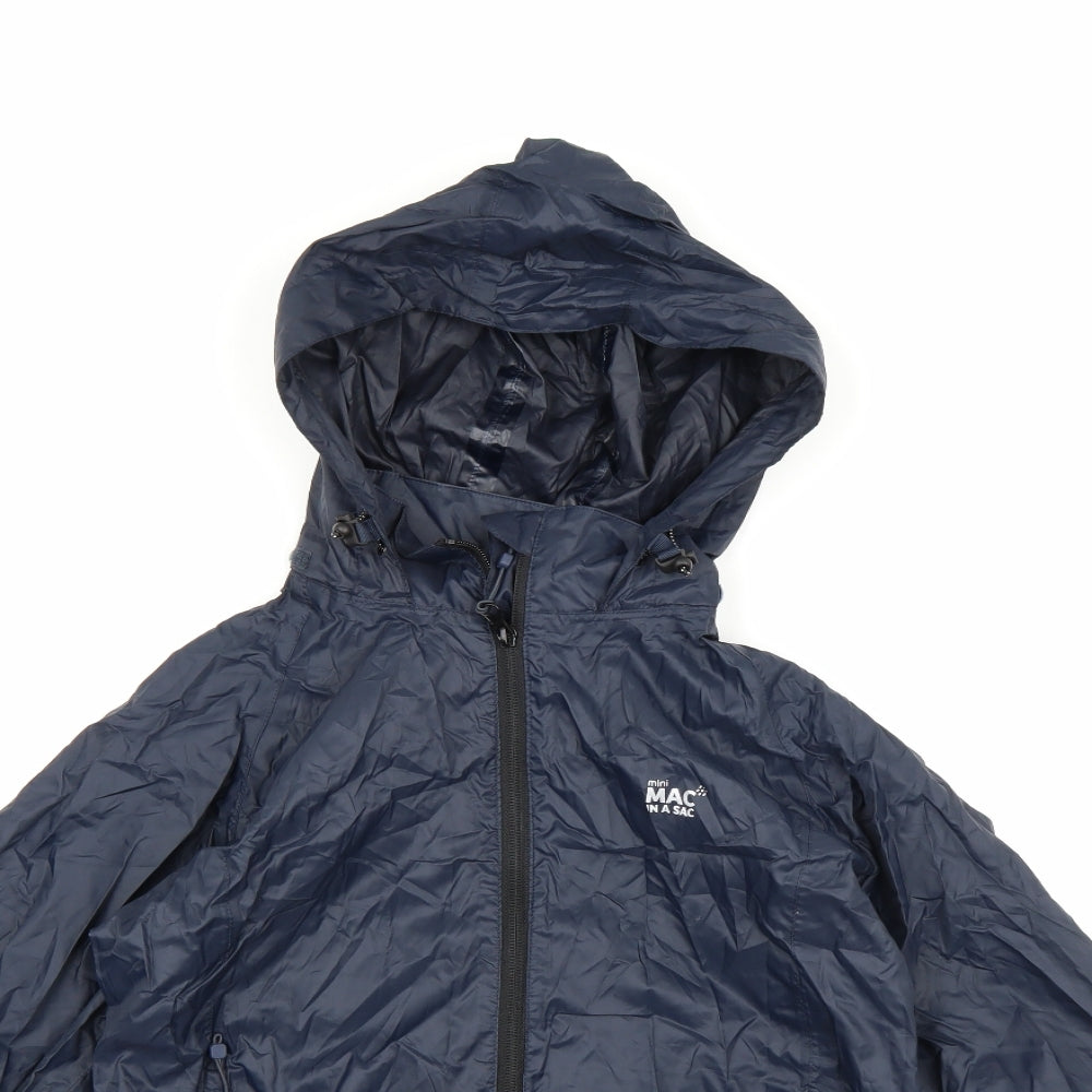 Mac in a Sac Boys Blue   Rain Coat Coat Size 11-12 Years