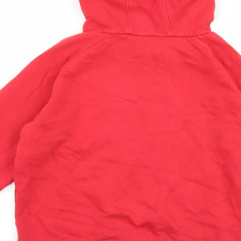 HUGO BOSS Boys Red  Jersey Pullover Hoodie Size 14 Years