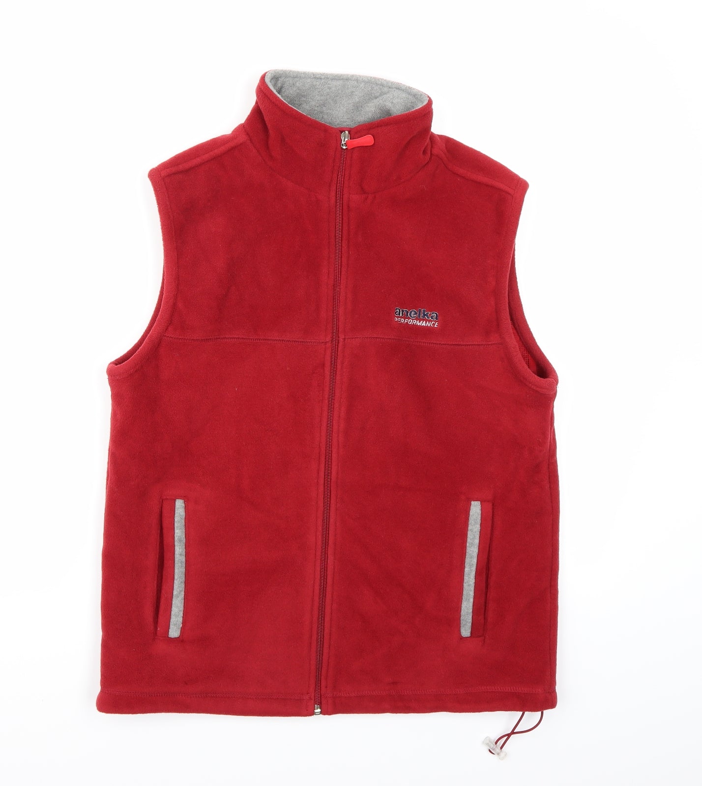 anelka Boys Red  Fleece Gilet Coat Size 15-16 Years