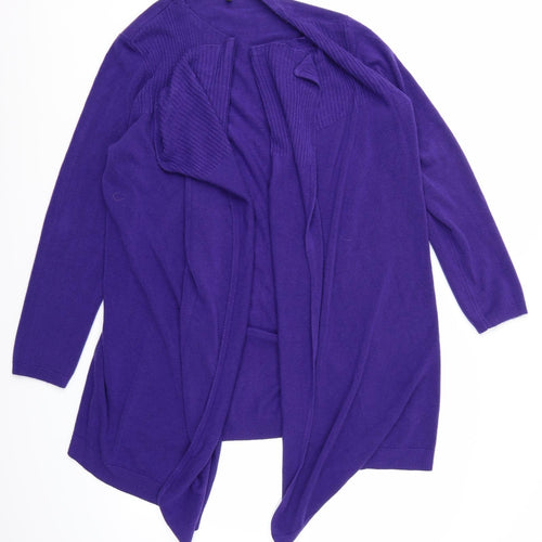 Papaya Womens Purple  Knit Cardigan Jumper Size 16