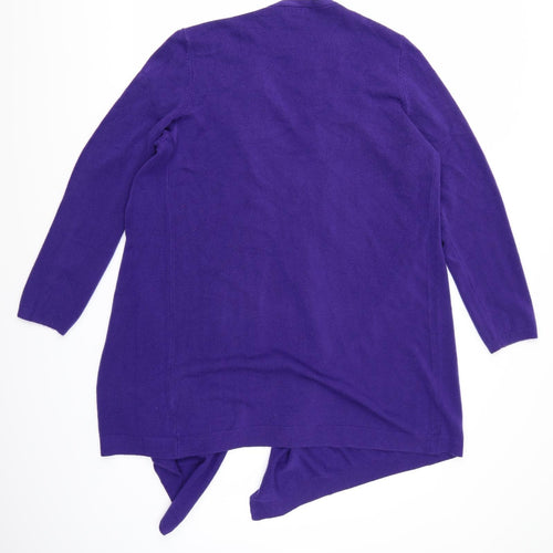Papaya Womens Purple  Knit Cardigan Jumper Size 16