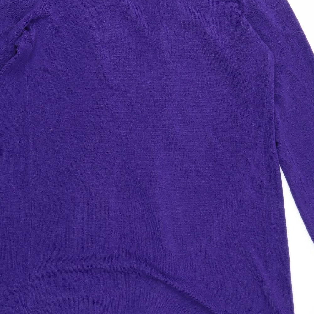 Papaya Womens Purple  Knit Cardigan Jumper Size 16