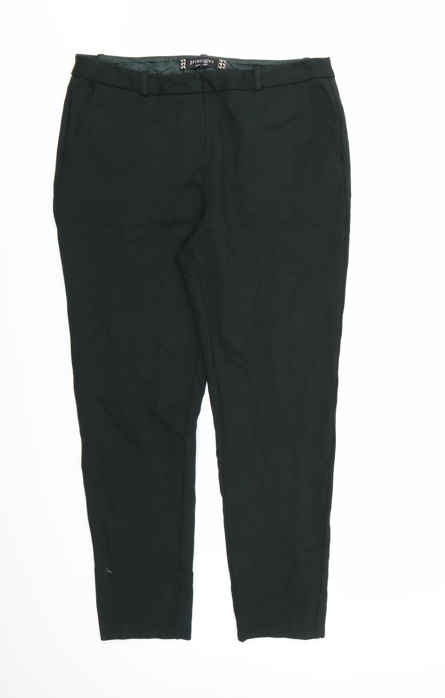 Principles Womens Green   Trousers  Size 14 L26 in