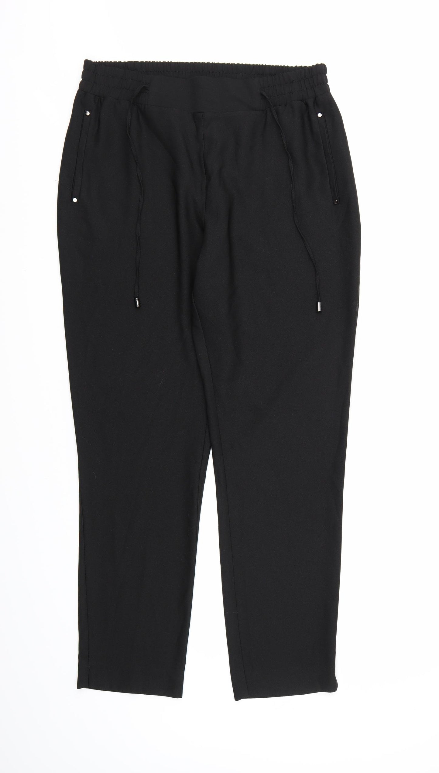 George Womens Black   Trousers  Size 14 L28 in