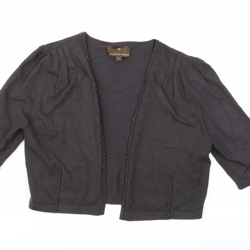 Fenn Wright Manson Womens Grey  Knit Shrug Jumper Size 12