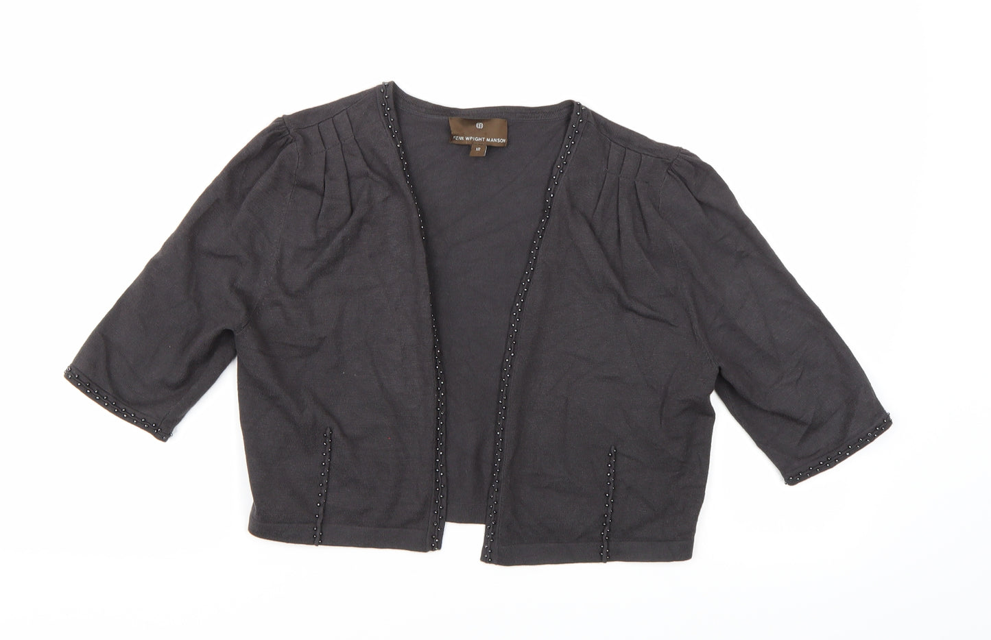 Fenn Wright Manson Womens Grey  Knit Shrug Jumper Size 12