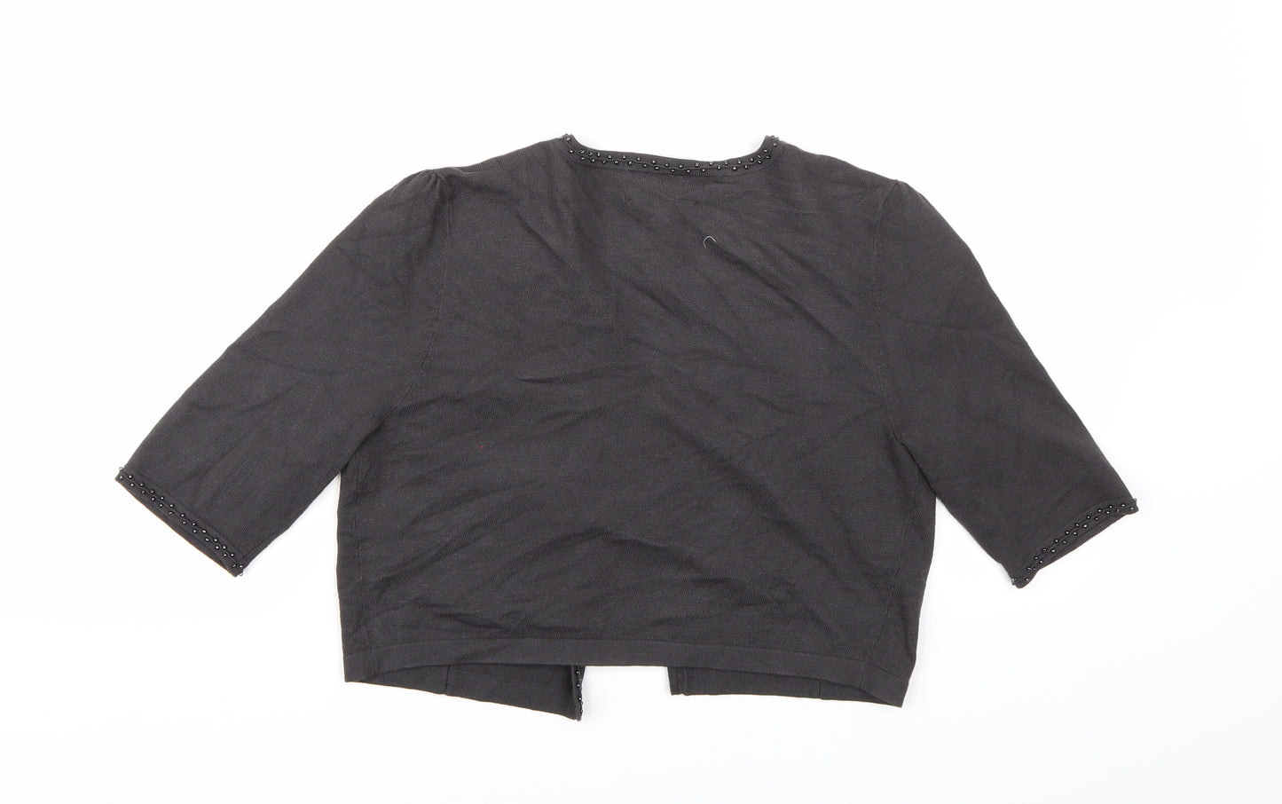 Fenn Wright Manson Womens Grey  Knit Shrug Jumper Size 12