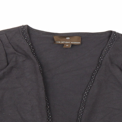 Fenn Wright Manson Womens Grey  Knit Shrug Jumper Size 12