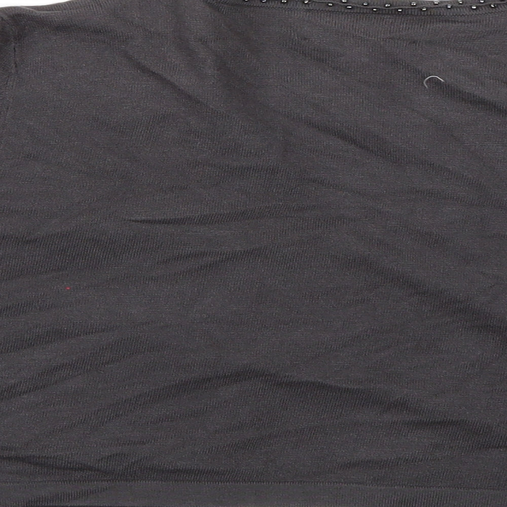 Fenn Wright Manson Womens Grey  Knit Shrug Jumper Size 12