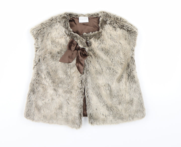 Mini Club Girls Brown Cardigan Jumper Size 2-3 Years