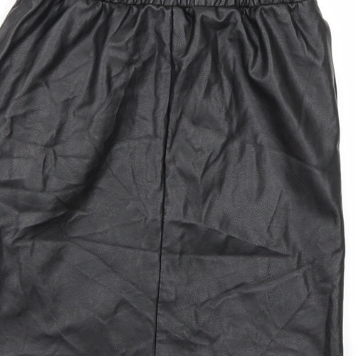 Topshop Womens Black   A-Line Skirt Size 8