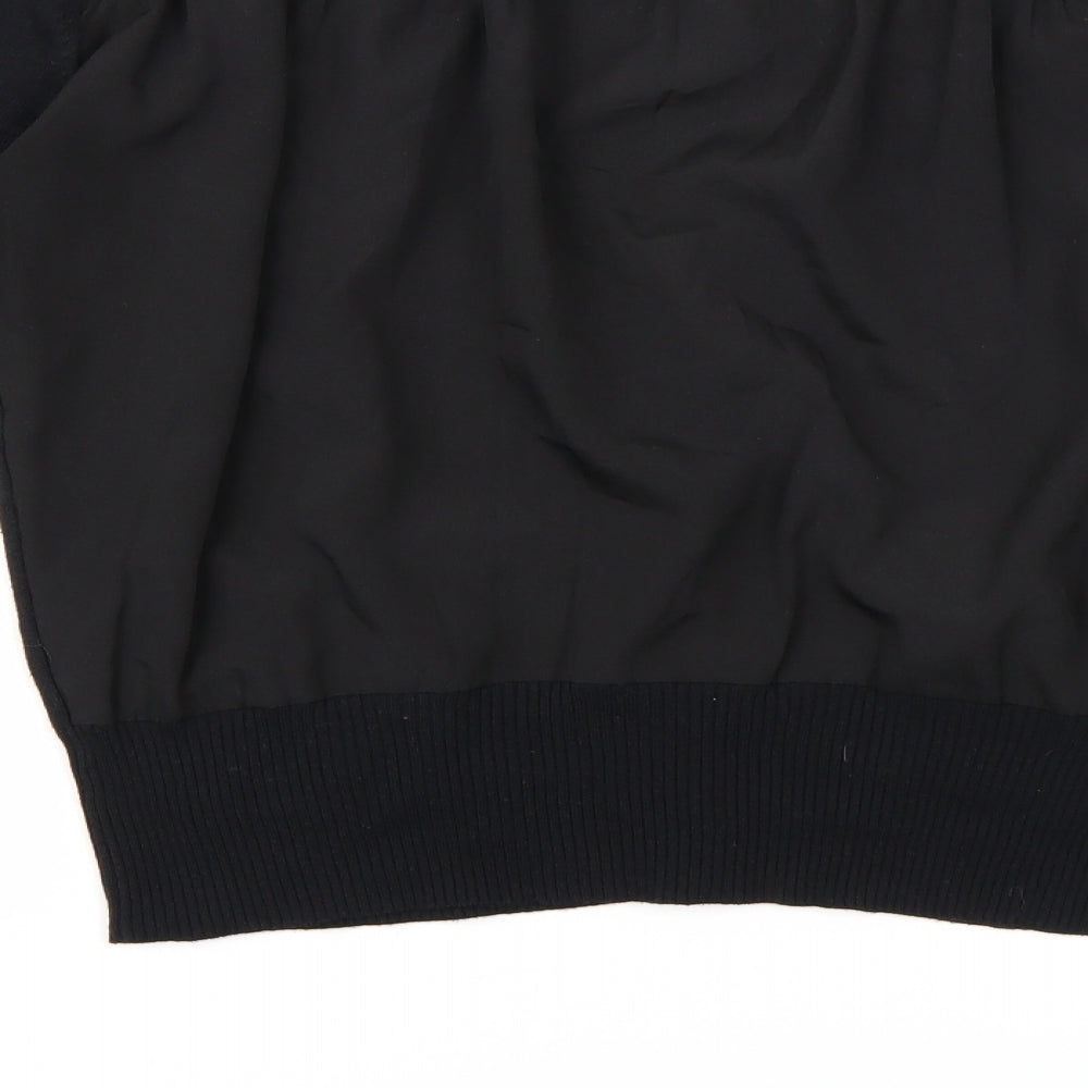 Full Circle Womens Black  Knit Cardigan Jumper Size 12