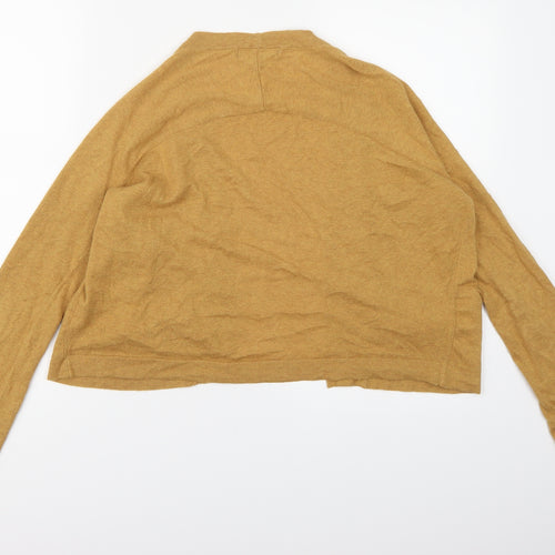 Limited Collection Womens Yellow  Knit Cardigan Jumper Size S