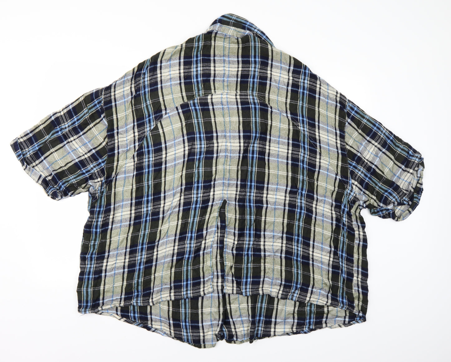 CAPSULE Womens Grey Check  Basic Blouse Size 30