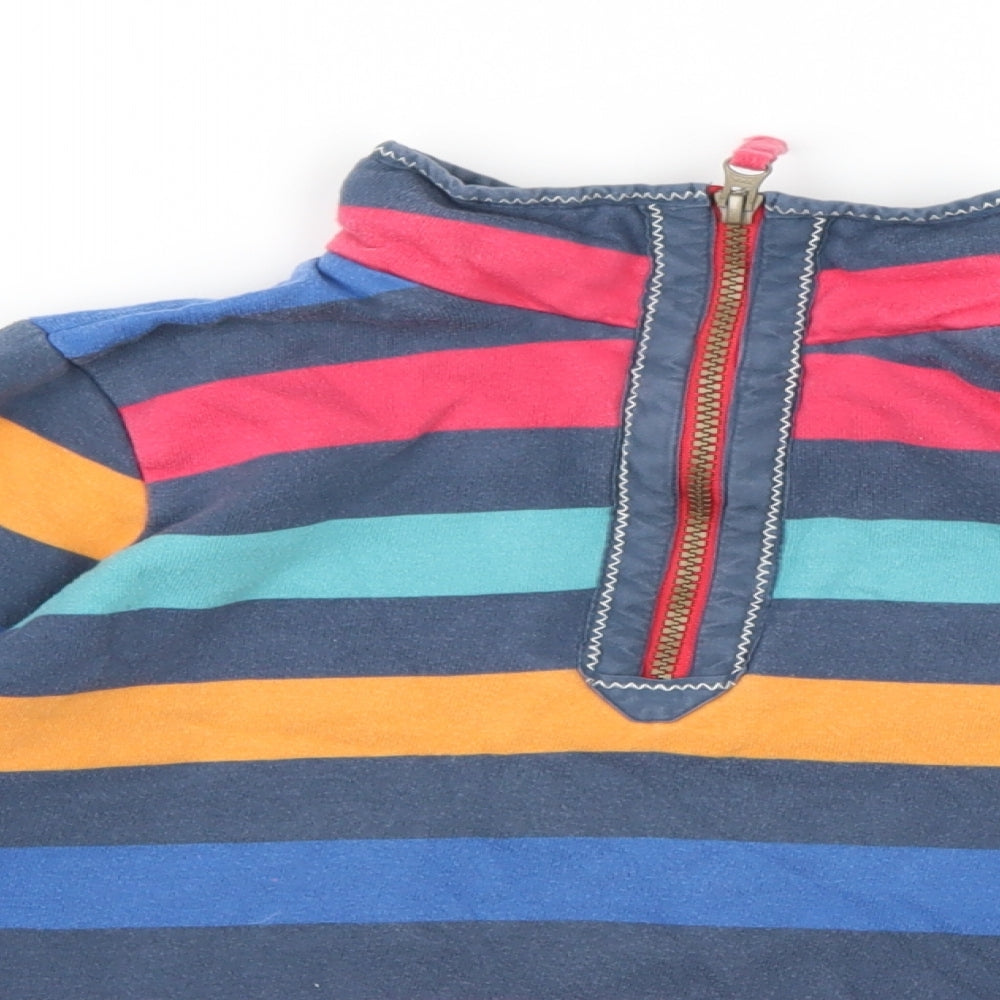 Joules Girls Multicoloured Striped Jersey Pullover Sweatshirt Size 8 Years