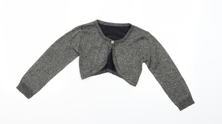 Nutmeg Girls Blue  Knit Shrug Jumper Size 5-6 Years