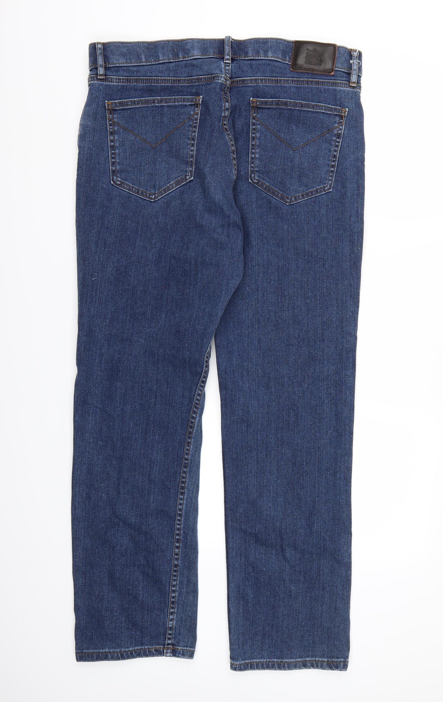 Marks and Spencer Mens Blue  Denim Straight Jeans  L31 in
