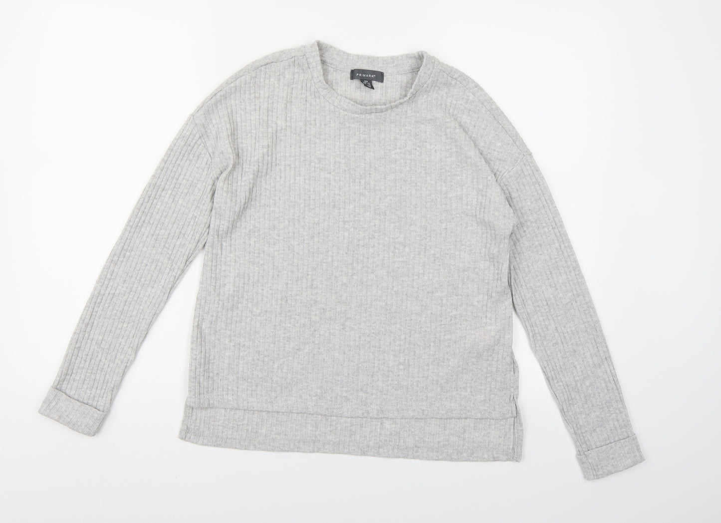 Primark Womens Grey  Knit Pullover Jumper Size 4
