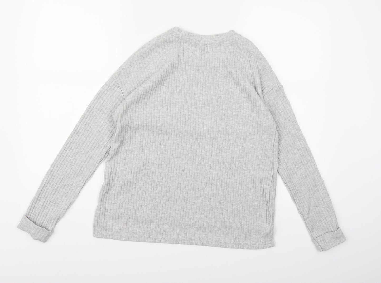 Primark Womens Grey  Knit Pullover Jumper Size 4