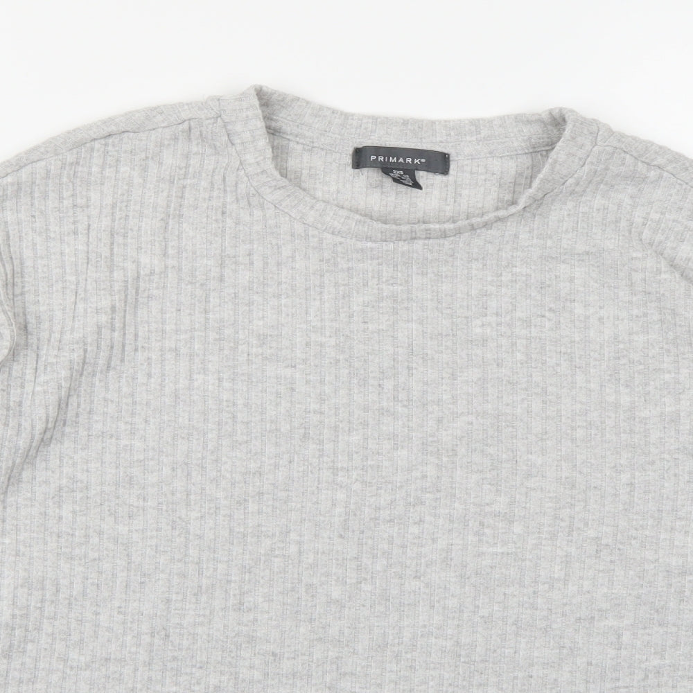 Primark Womens Grey  Knit Pullover Jumper Size 4