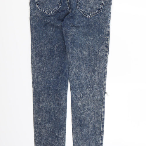 Kylie Girls Blue  Denim Skinny Jeans Size 12 Years - Acid Wash
