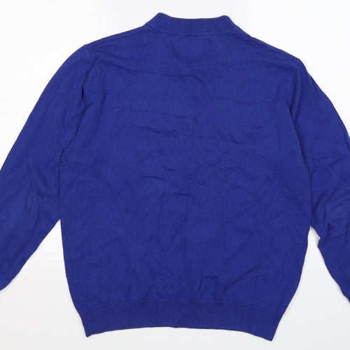 Lee Cooper Womens Blue  Knit Pullover Jumper Size L