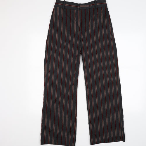 Preworn Womens Grey Striped  Trousers  Size 10 L27 in