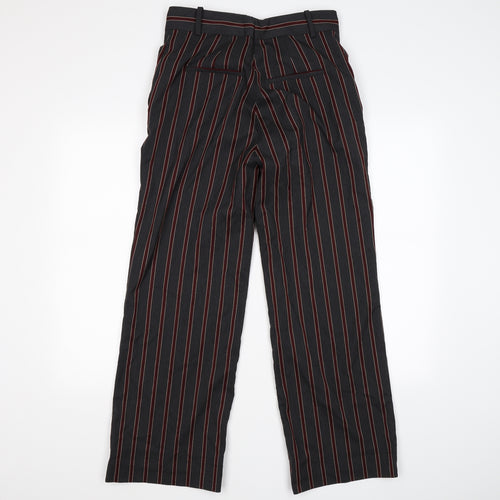 Preworn Womens Grey Striped  Trousers  Size 10 L27 in