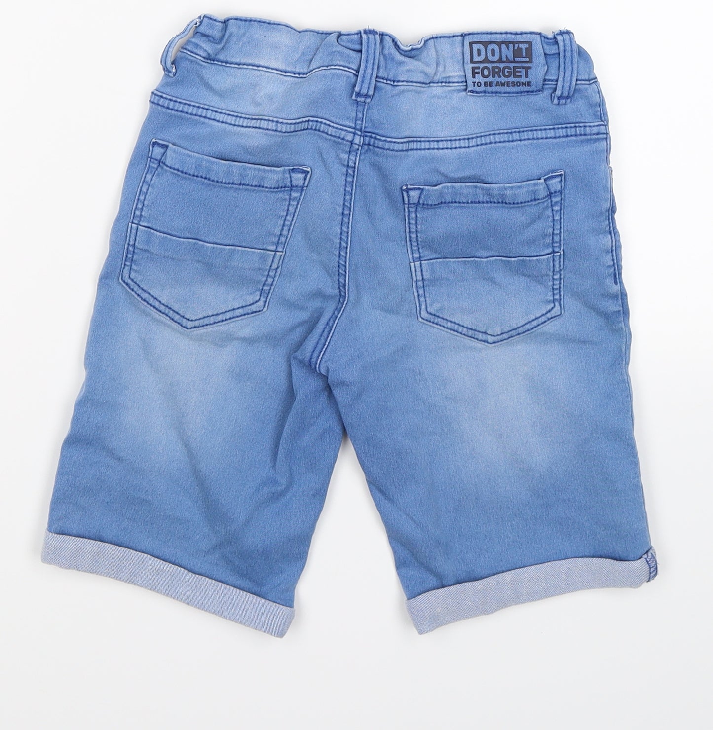 HEMA Boys Blue  Denim Cargo Shorts Size 9-10 Years