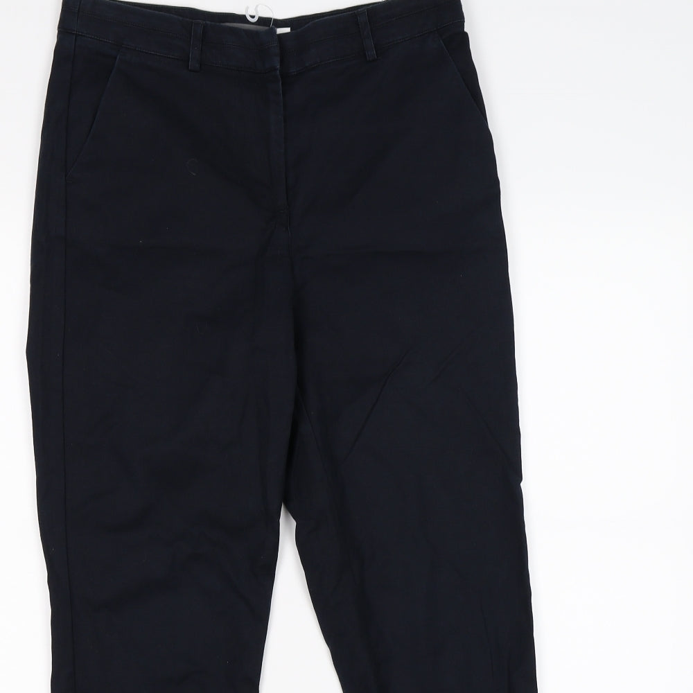 Mint Velvet Womens Blue   Capri Trousers Size 8 L25 in