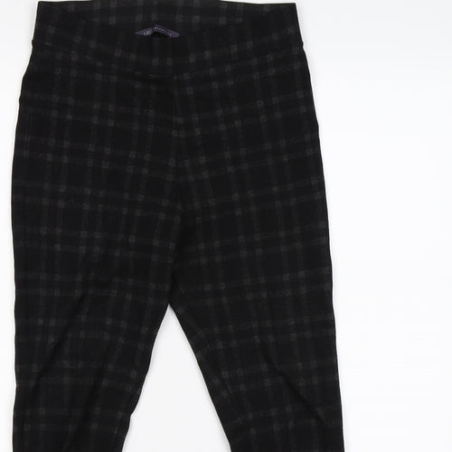 Marks and Spencer Womens Grey Check  Pedal Pusher Leggings Size 10 L25 in