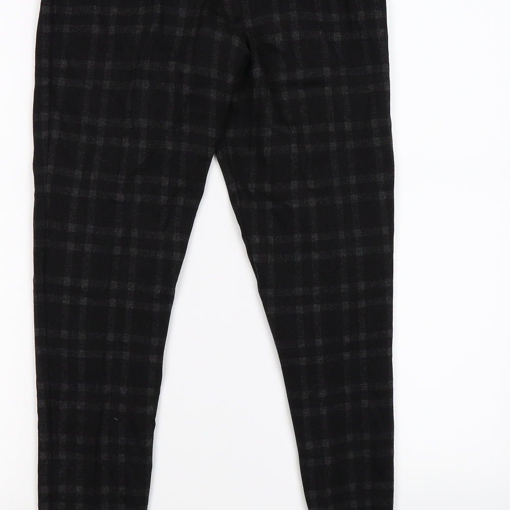 Marks and Spencer Womens Grey Check  Pedal Pusher Leggings Size 10 L25 in