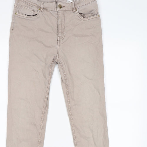 H&M Womens Beige  Denim Skinny Jeans Size 12 L28 in