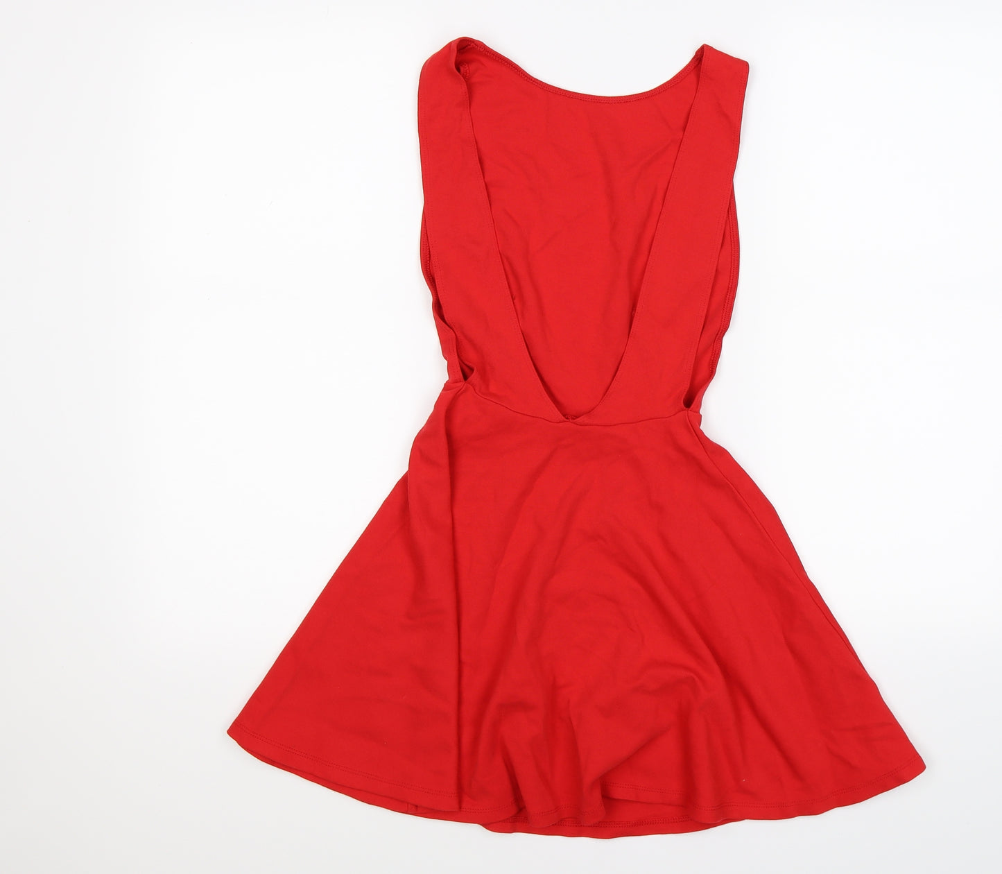 American Apparel Womens Red   Skater Dress  Size S  - backless