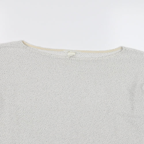 H&M Womens Grey  Knit Pullover Jumper Size L