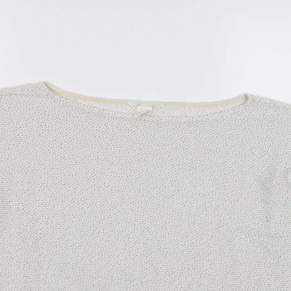 H&M Womens Grey  Knit Pullover Jumper Size L