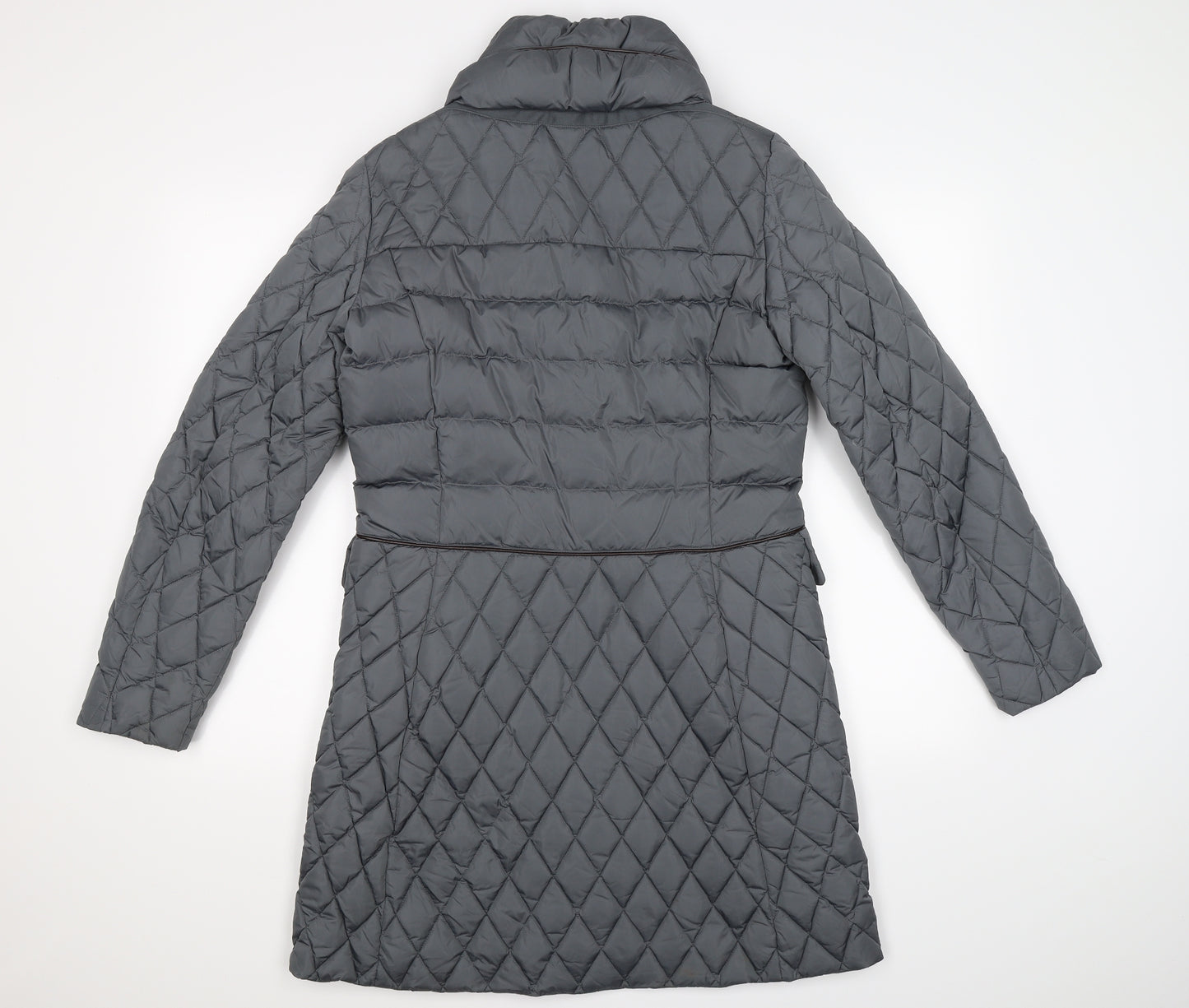 Geox Womens Grey   Quilted Coat Size 8