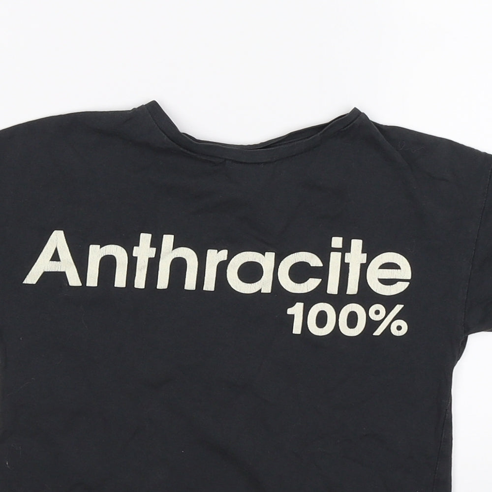 Zara Girls Grey   Basic T-Shirt Size 6 Years  - ANTHRACITE 100%