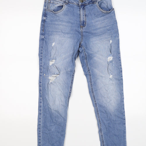 for me too Womens Blue  Denim Skinny Jeans Size 10 L25 in