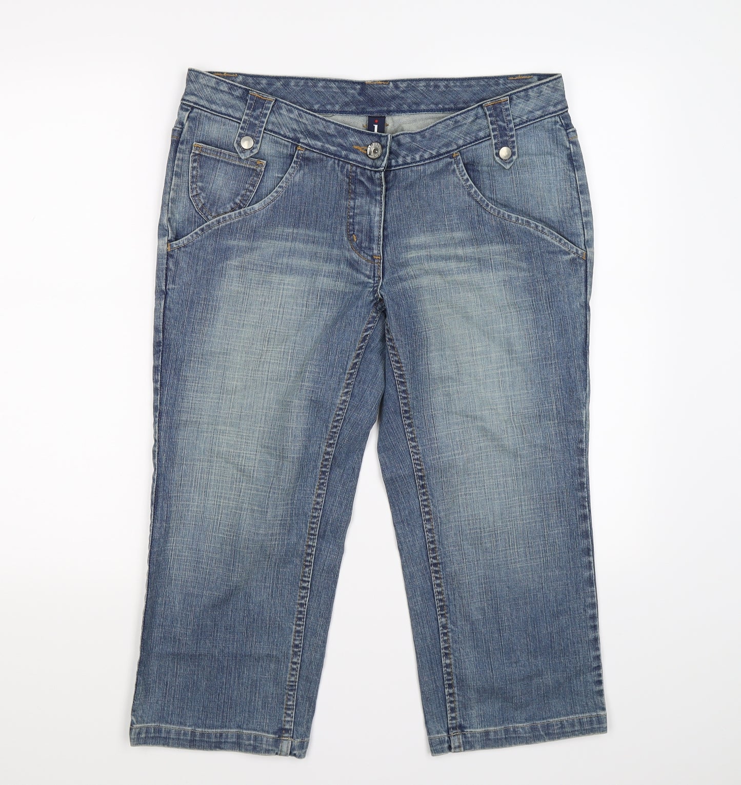i jeans Womens Blue  Denim Cropped Jeans Size 16 L20 in