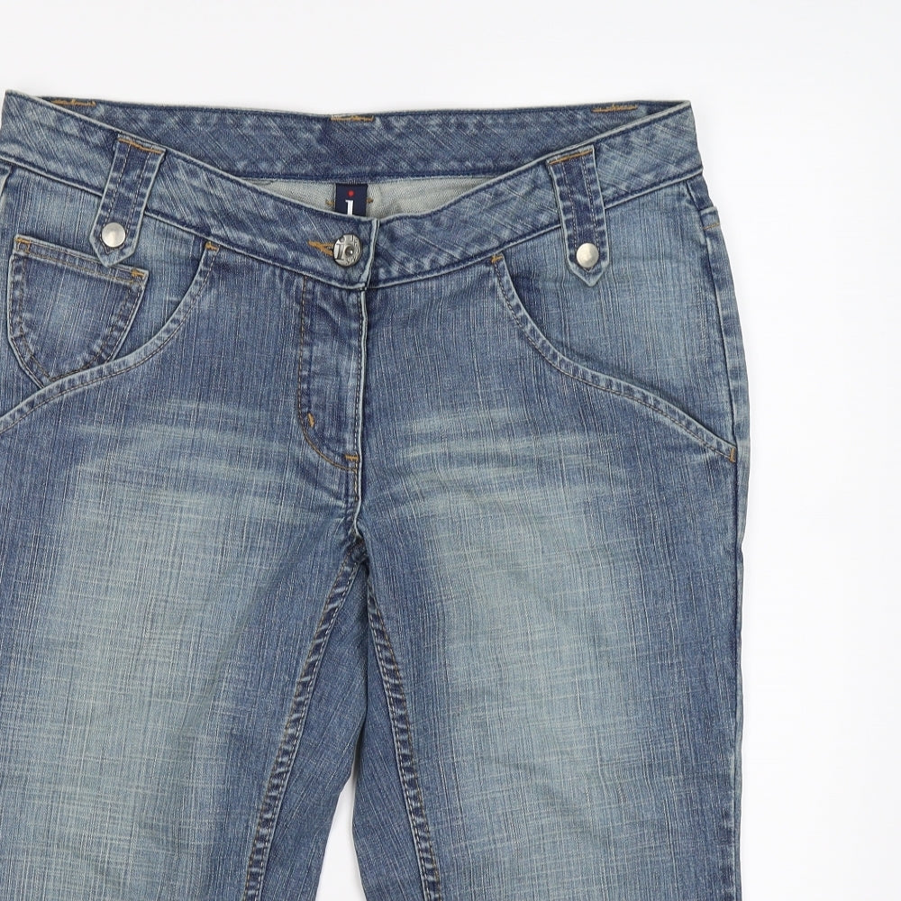 i jeans Womens Blue  Denim Cropped Jeans Size 16 L20 in