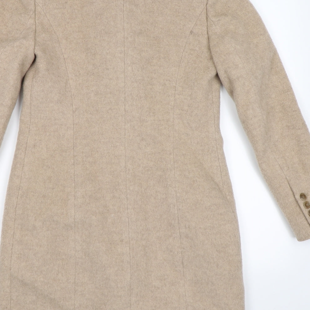 jigott Womens Beige  Knit Overcoat Coat Size XS