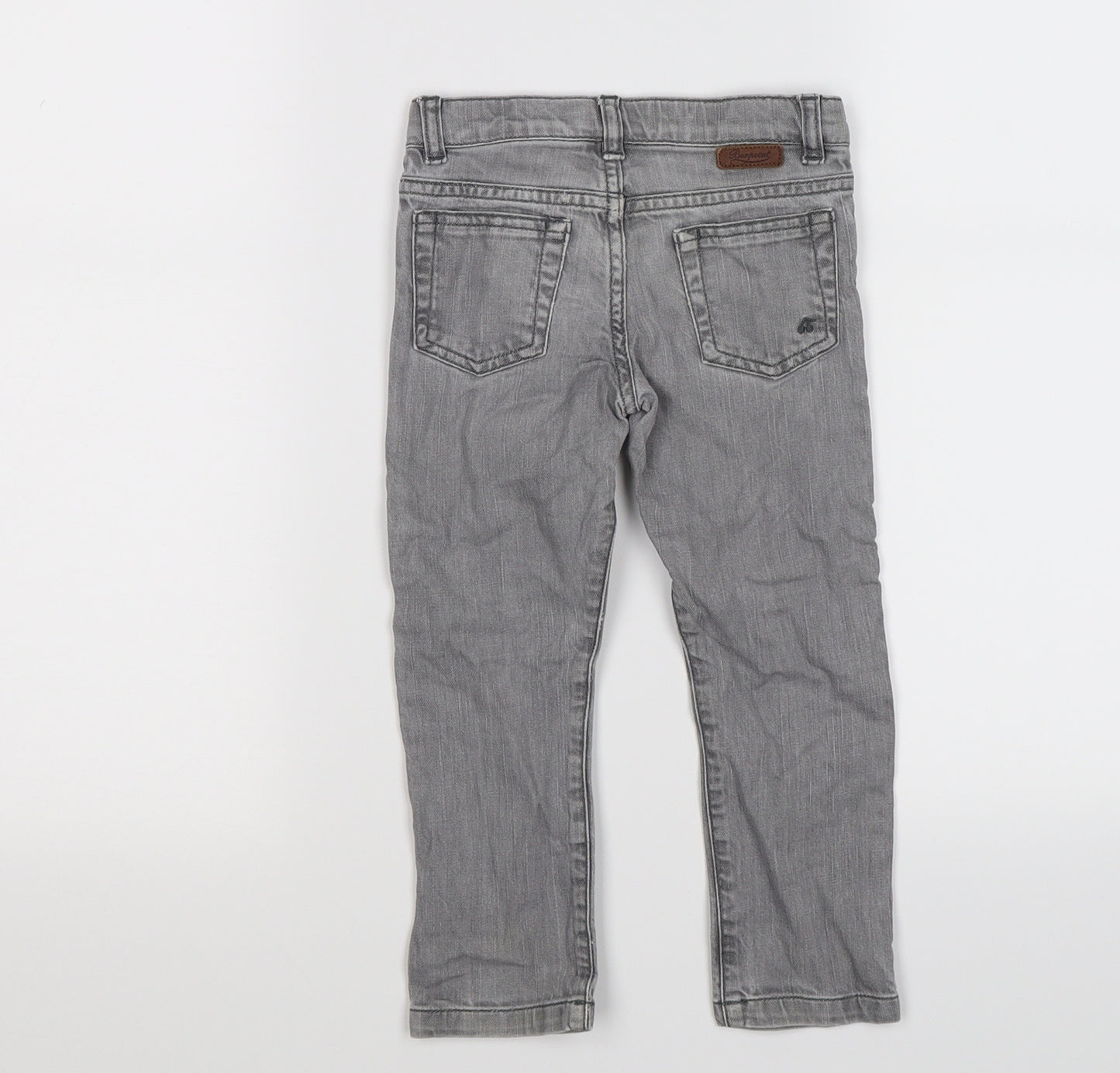 Bonpoint Girls Grey  Denim Skinny Jeans Size 4 Years