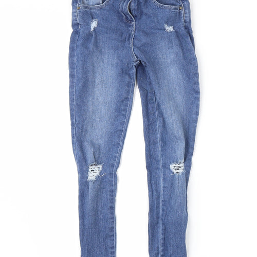 Matalan Girls Blue  Denim Skinny Jeans Size 9 Years